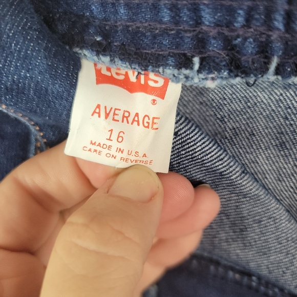 Vintage 1970s Levis HighRise Elastic Back Jeans 16 - Picture 9 of 12
